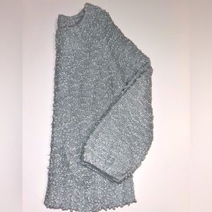 BillaBong pale blue, cowl neck popcorn sweater sz‎ Medium